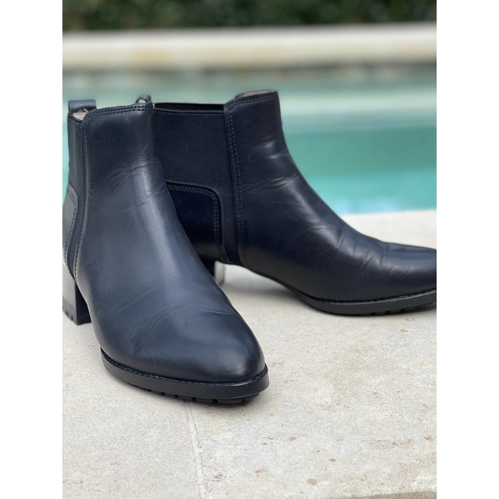 NWOT Kathleen Lug Sole Block Heel Chelsea Boot Madewell S-6.5